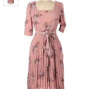 NWT Simple Retro pink casual dress